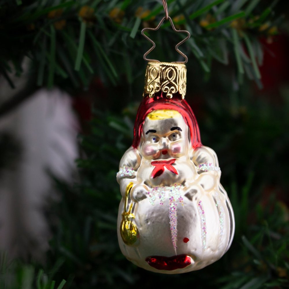 Young Lassie in Red Hat, Vintage Old World Christmas Glass Ornament